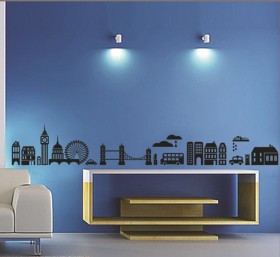 Beautiful-Black-Building-London-Building-Wall-Sticker-font-b-High-b-font-font-b-Quality-b